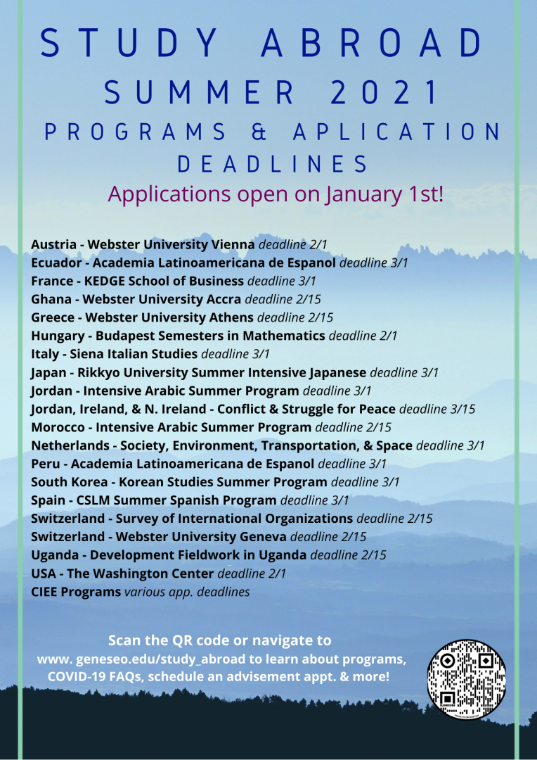 Study Abroad SUNY Geneseo